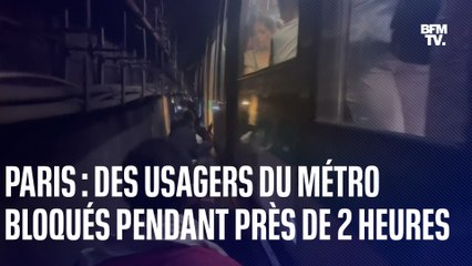 À Paris, des passagers du métro bloqués près de deux heures dans une chaleur suffocante