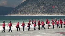 Salda Gölü'nde su altı arama kurtarma tatbikatı gerçekleştirildi