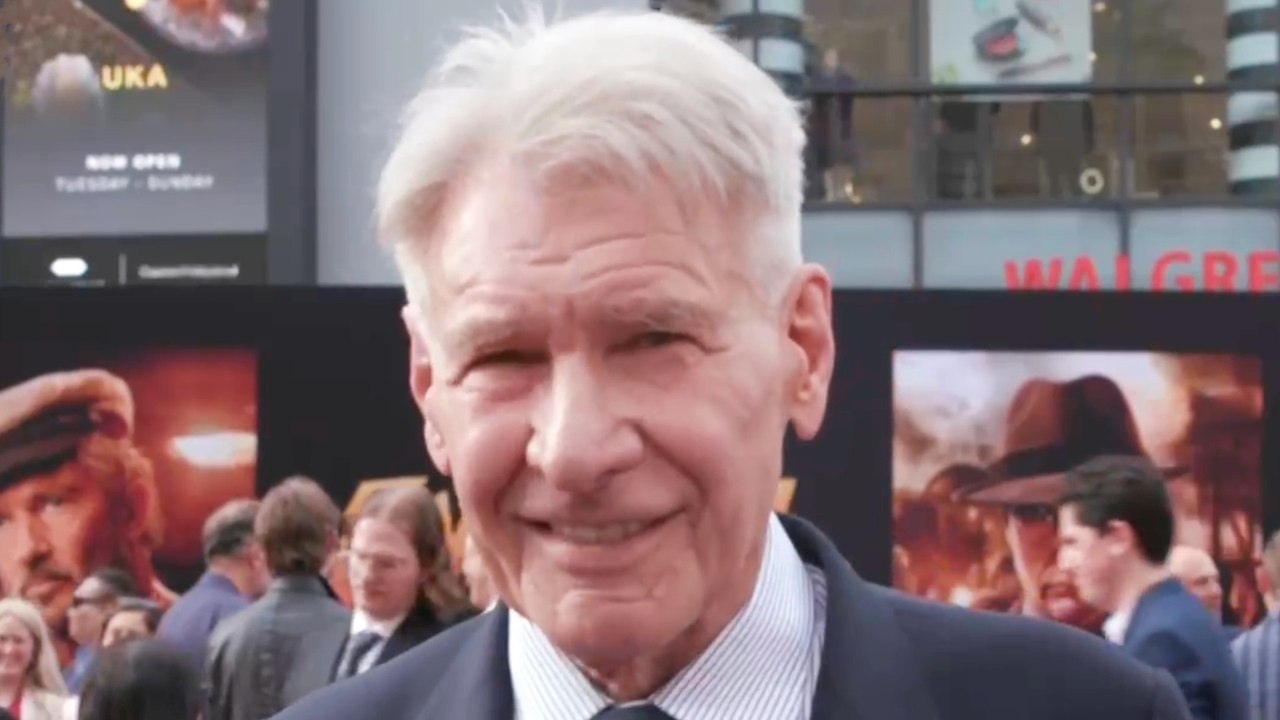 Harrison Ford Says He's "Grateful" for Indiana Jones: "I'm a Lucky Guy" | Indiana Jones and the Dial of Destiny Red Carpet 2023