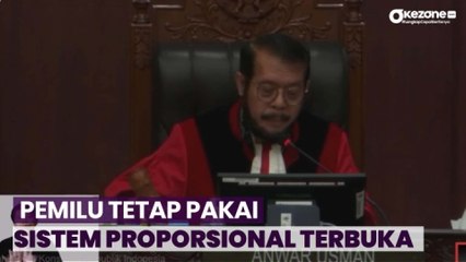 Tok! MK Putuskan Pemilu Tetap Pakai Sistem Proporsional Terbuka