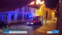 Deux-Sèvres : un immeuble prend feu à Bressuire - Sujet France 3
