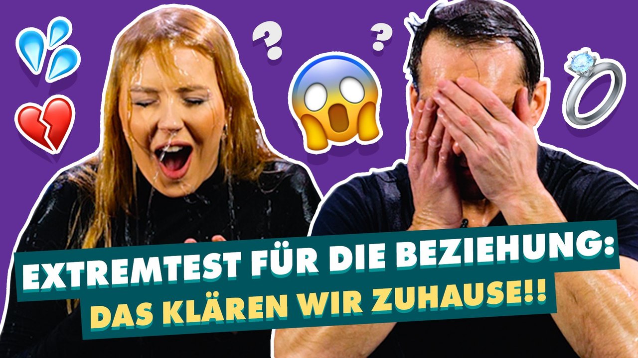 Es wird nass beim beziehungstest!
