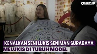 Seniman Surabaya Kenalkan Seni, Caranya dengan Melukis di Tubuh Model Cantik
