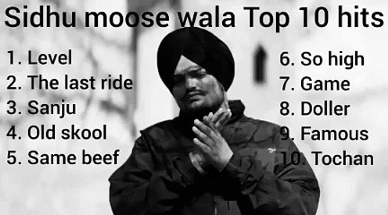 Sidhu moose wala Top 10 hit punjabi song | Best songs of sidhu moose ...