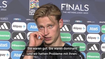 De Jong: "Probleme gegen dominantes Kroatien"