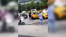 Yabancı uyruklu kadın Taksim'i birbirine kattı