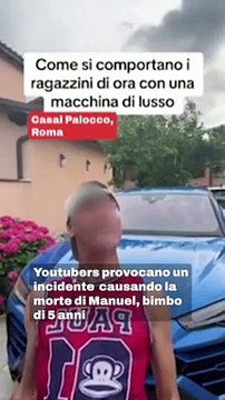 Il video degli youtuber The borderline prima dello schianto in cui ha perso la vita il piccolo Manuel