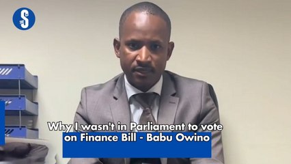 Why I wasn't in Parliament to vote on Finance Bill - Babu Owino