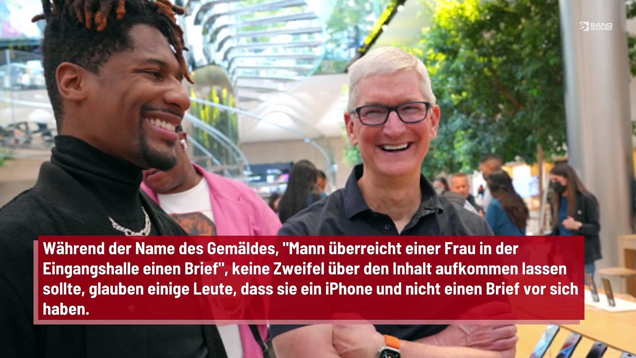 Tim Cook ist sich aufgrund eines Gemäldes nicht mehr sicher, ob Apple das iPhone wirklich erfunden hat