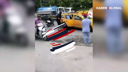 Yer Beyoğlu...  Kadın turistten taksiciyi şoke eden tepki!