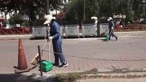 Mersin Yenişehir Belediyesi'nde kadın personel temizlik işlerine başladı