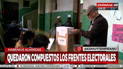 Elcciones 2023: así quedaron conformadas las alianzas