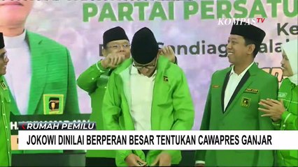 Alasan Jokowi Dinilai Berperan Besar Tentukan Cawapres Ganjar