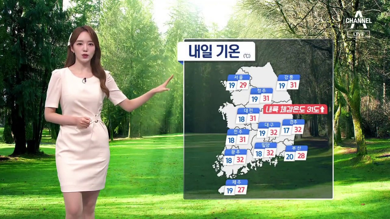 [날씨]내일 전국 맑고, 더 더워져…주말부터 불볕더위, 서울 33도
