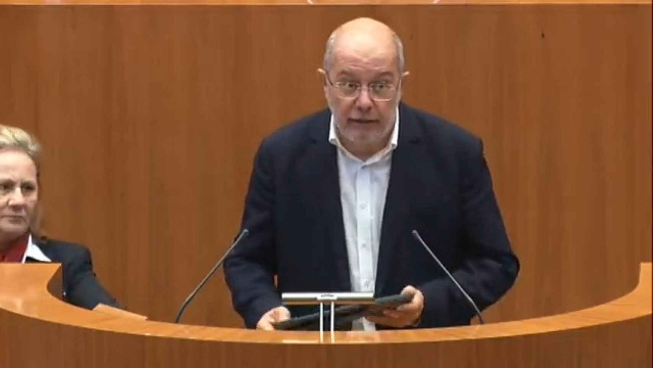 El procurador de Ciudadanos en las Cortes de Castilla y León, Francisco Igea, durante su intervención