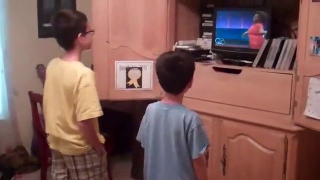Jonathan & Christopher watching tv then Jonathan does a random attack on me