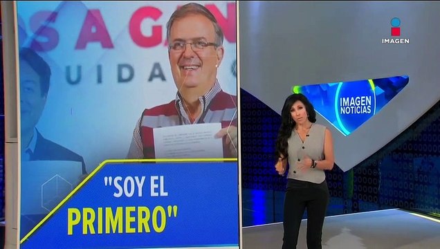 Marcelo Ebrard se registra como aspirante presidencial de Morena