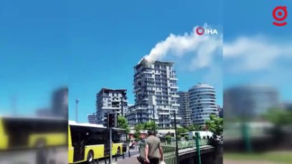 Kağıthane'de bir rezidansta yangın çıktı