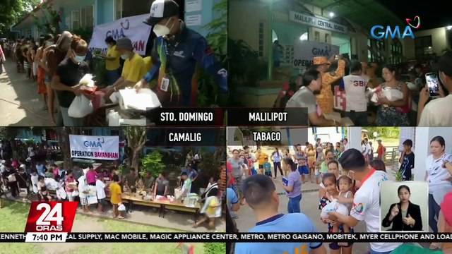 Mahigit 12,000 taga-Albay, nahatiran ng tulong sa ilalim ng Operation Bayanihan ng GMA Kapuso Foundation | 24 Oras