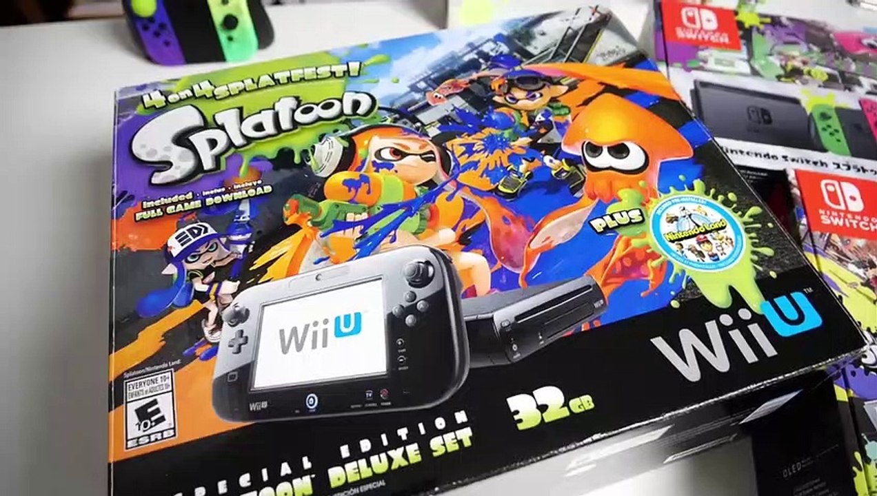 Best NINTENDO SWITCH OLED Special Edition_ - Unboxing Splatoon 3 Console + Wii U
