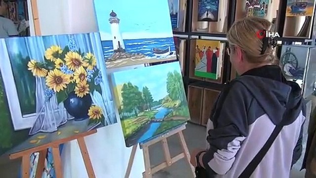 Sinop'ta Tuvalde Hayat Bulan Renkler Resim Sergisi Açıldı