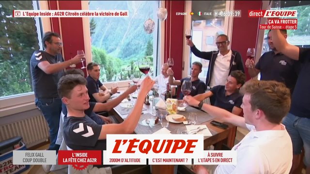 L'Equipe Inside : AG2R Citroën célèbre la victoire de Gall - Cyclisme - Tour de Suisse