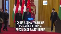Xi Jinping e Mahmoud Abbas acordam a criação de laços 