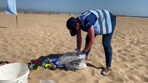 Sixth form students take part in Hartlepool beach clean