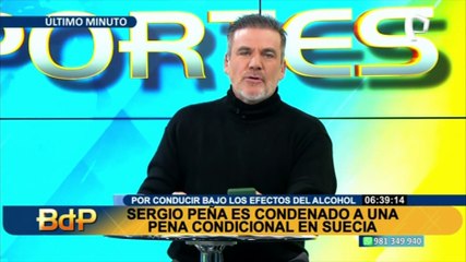 Sergio Peña fue condenado a pena condicional por conducir bajo los efectos del alcohol