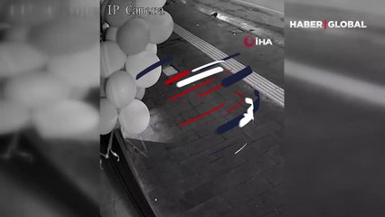 Bu da 'balon' hırsızı... Gece saatlerinde alıp uzaklaştı