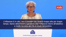 Lagarde (Bce): Inflazione ancora troppo alta, rialzo tassi dello 0,25%