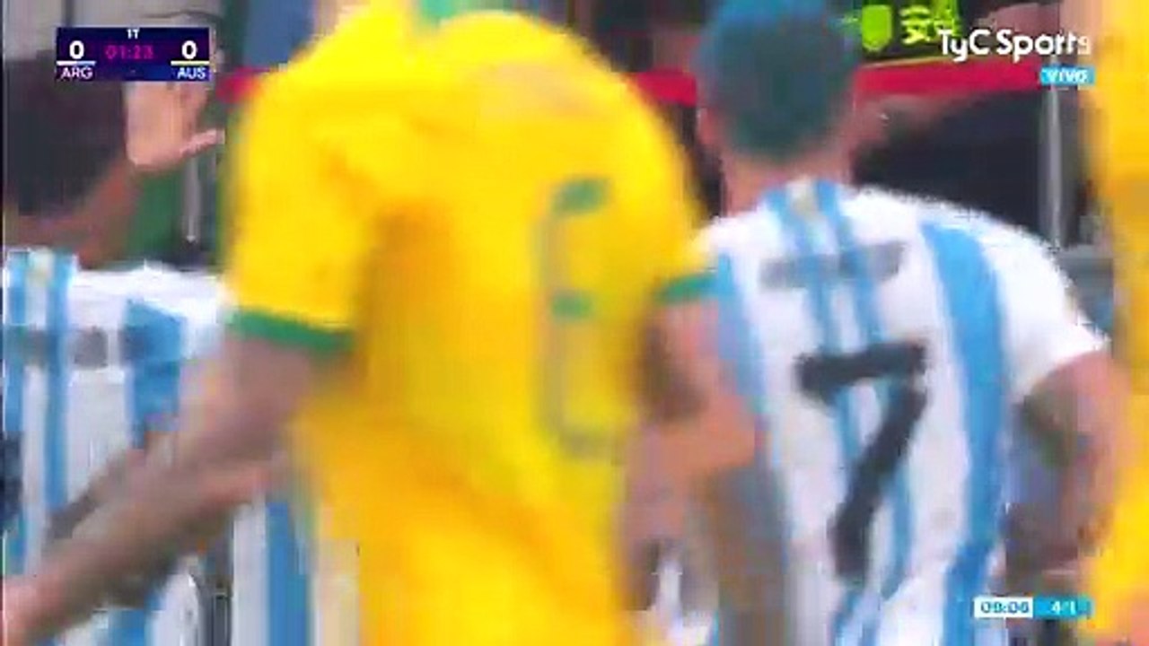 Los goles de Argentina ante Australia