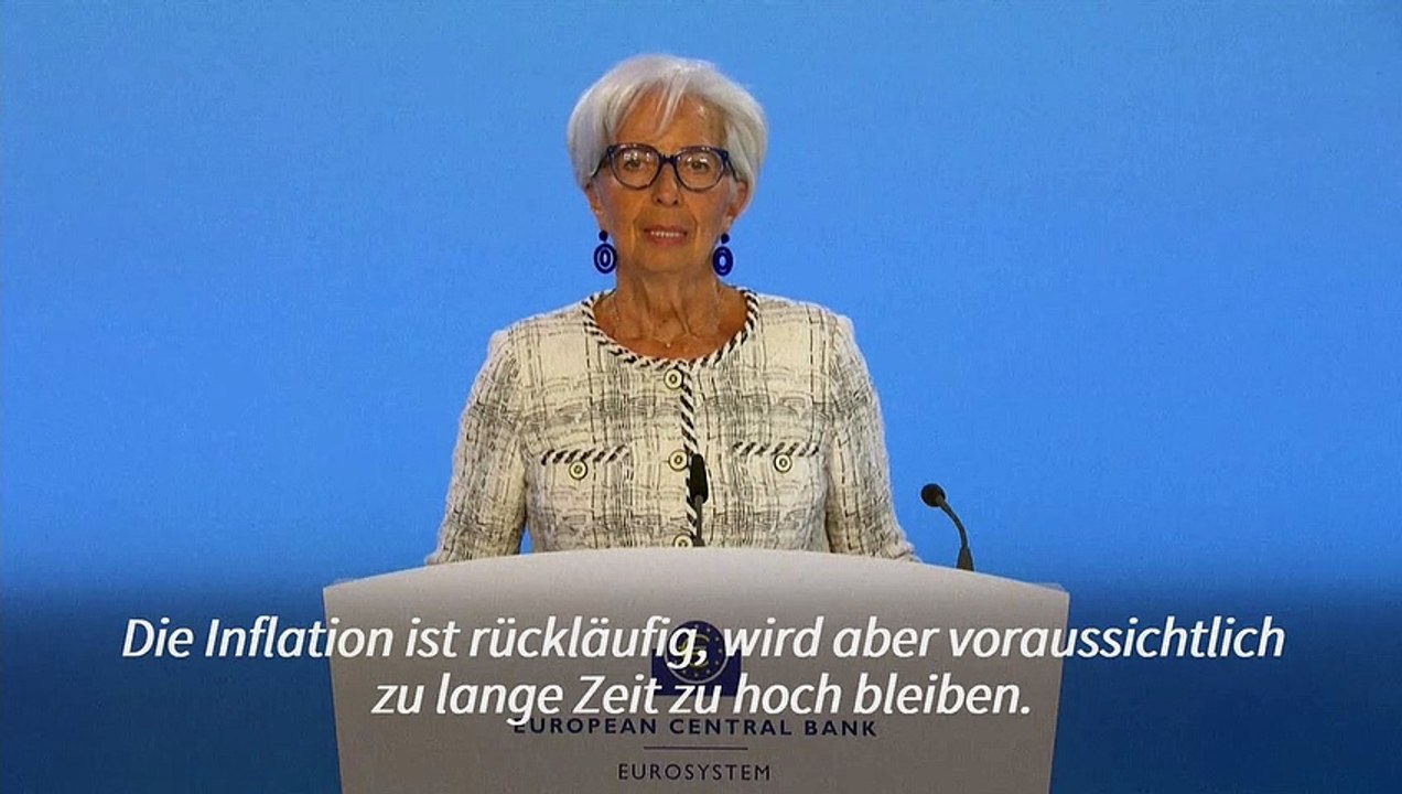 Lagarde: Inflation weiterhin "zu hoch"