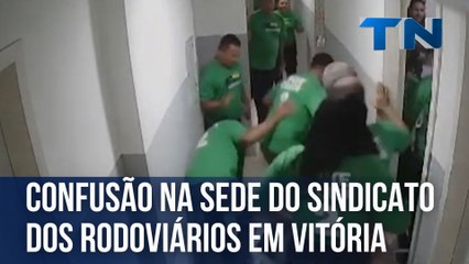Confusão na sede do Sindicato dos Rodoviários em Vitória