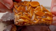 Caramalized almond and chocolate treats *Easy-to-make dessert recipe*