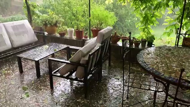 Impressionnant orage de grêle sur le bassin grassois, la Côte d'Azur placée en vigilance jaune aux orages