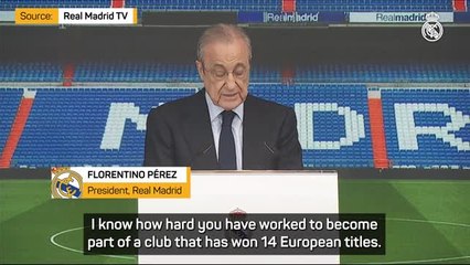 Perez welcomes Bellingham to Real Madrid