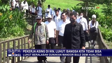 Pekerja Asing di Proyek IKN, Luhut: Gunakan Mandor Bule Demi Kualitas