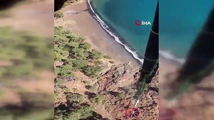 Le feu de forêt dans la baie de Fethiye İnlice a été éteint