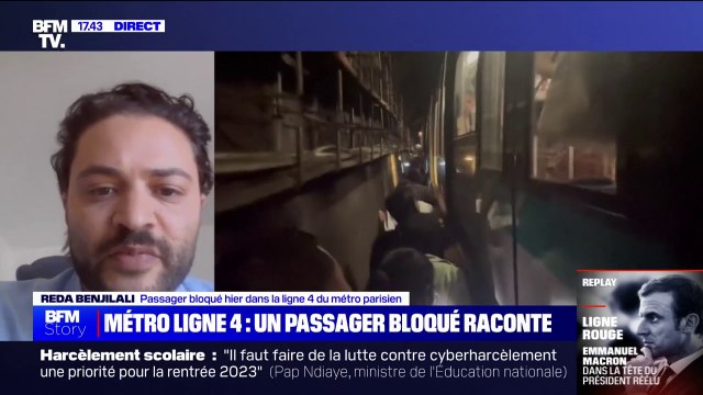 Métro bloqué à Paris: Le degré d'information était très superficiel , un usager de la ligne 4 témoigne sur BFMTV