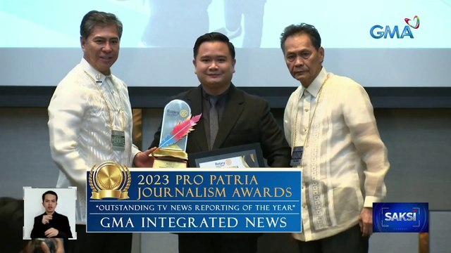 GMA Integrated News, kinilala sa larangan ng TV news reporting ng Rotary Club of Manila | Saksi
