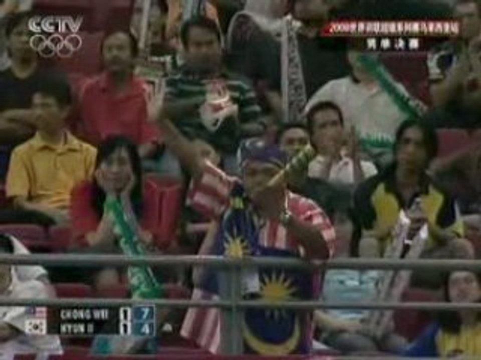Badminton  2008 Malaysian MS Final game 3 1/2