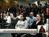 Caracas | Rectores del CNE formalizan renuncia en rueda de prensa