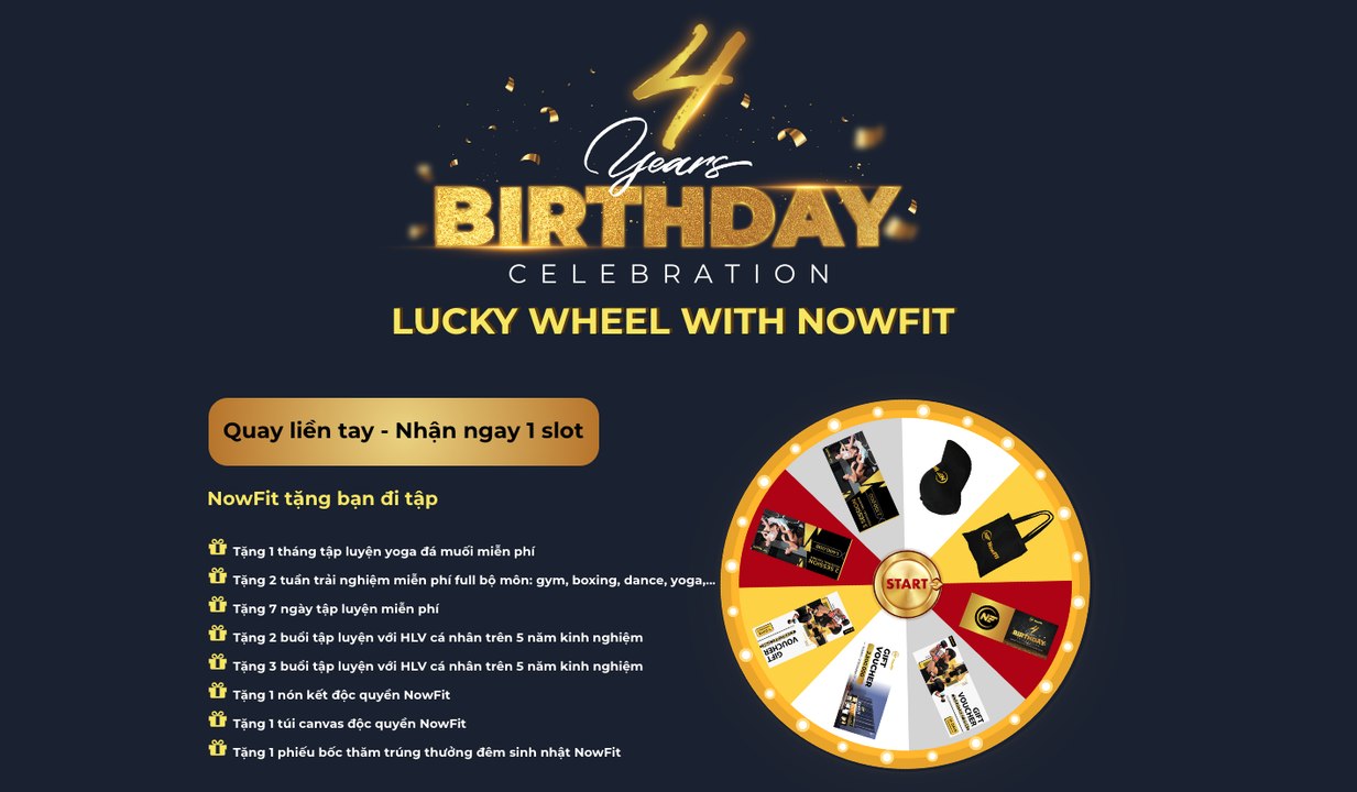 NOWFIT Kỷ niệm 4 năm thành lập