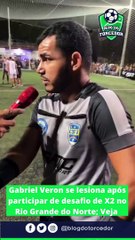 Gabriel Veron se lesiona após participar de desafio de X2 no Rio Grande do Norte; Veja
