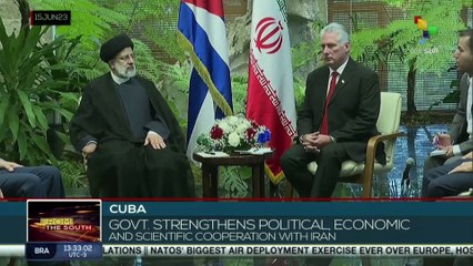 FTS 12:30 15-06: Cuba Pres. Diaz-Canel receives Iranian Pres. Ebrahim Raisi