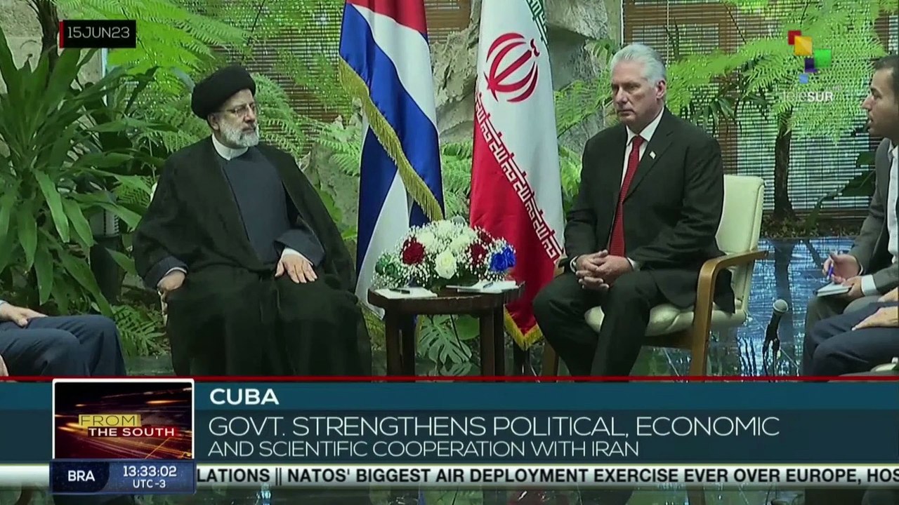 FTS 12:30 15-06: Cuba Pres. Diaz-Canel receives Iranian Pres. Ebrahim Raisi