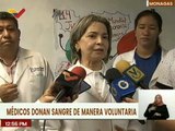 Médicos acuden a donar sangre al hosp. Doctor Manuel Núñez Tovar, por el Día del Donante de Sangre