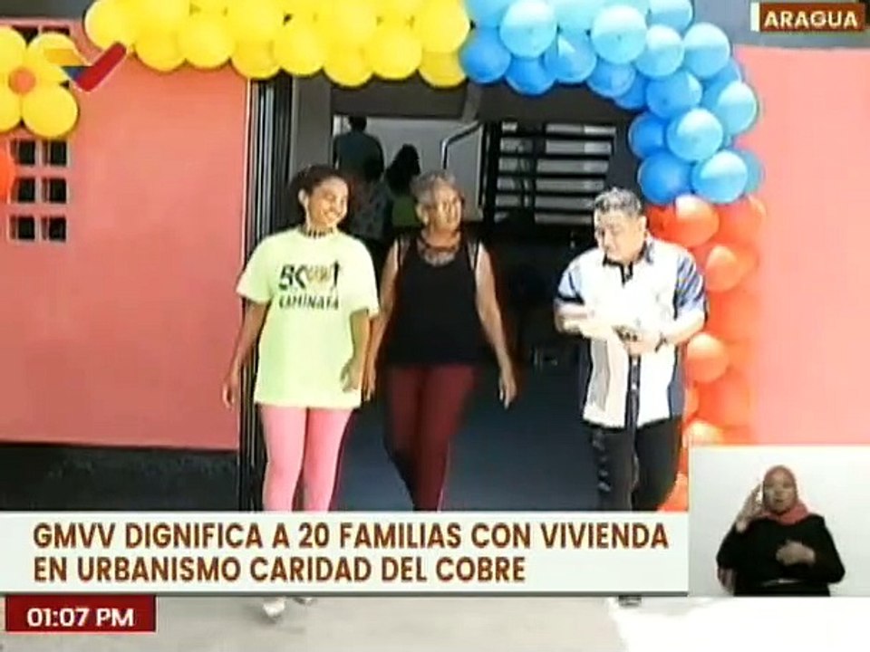 Aragua | GMVV otorga viviendas a 20 familias en el urbanismo Caridad del Cobre