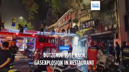 Explosion in China: Mehr als 30 Tote nach Gasleck in Restaurant